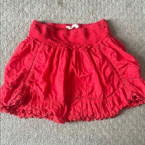 Vanilla Star Red Bubble Mini Skirt